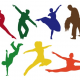 Free Vector: Dancing Silhouettes